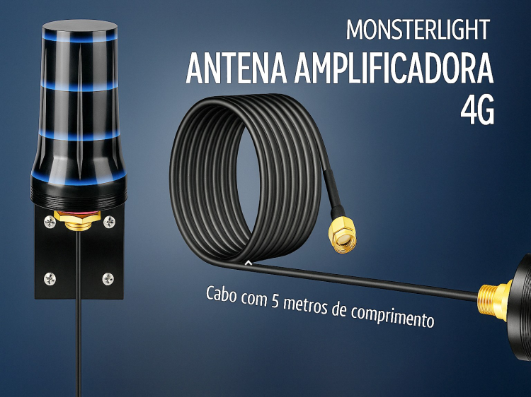 Antena para câmera longo alcance 