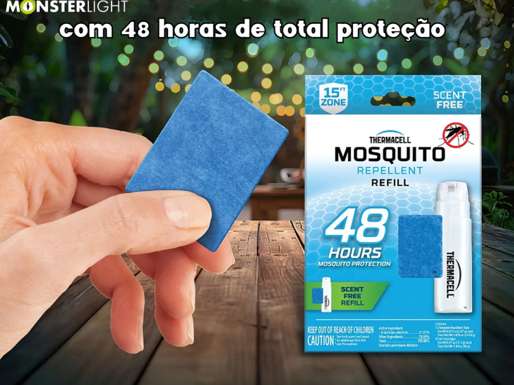 Recarga repelente de mosquitos Thermacell 48 horas 