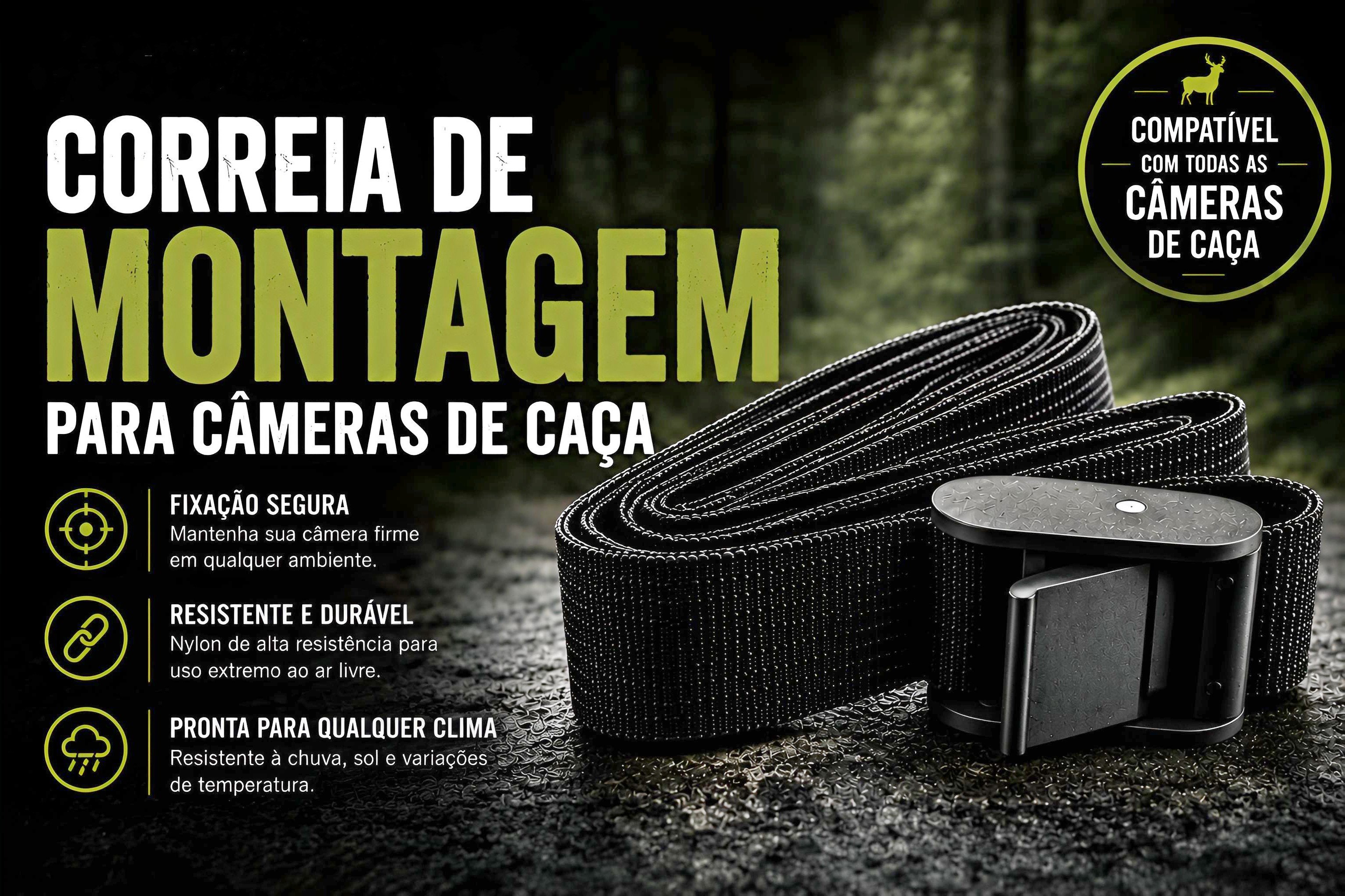 Correia de Montagem para Câmeras