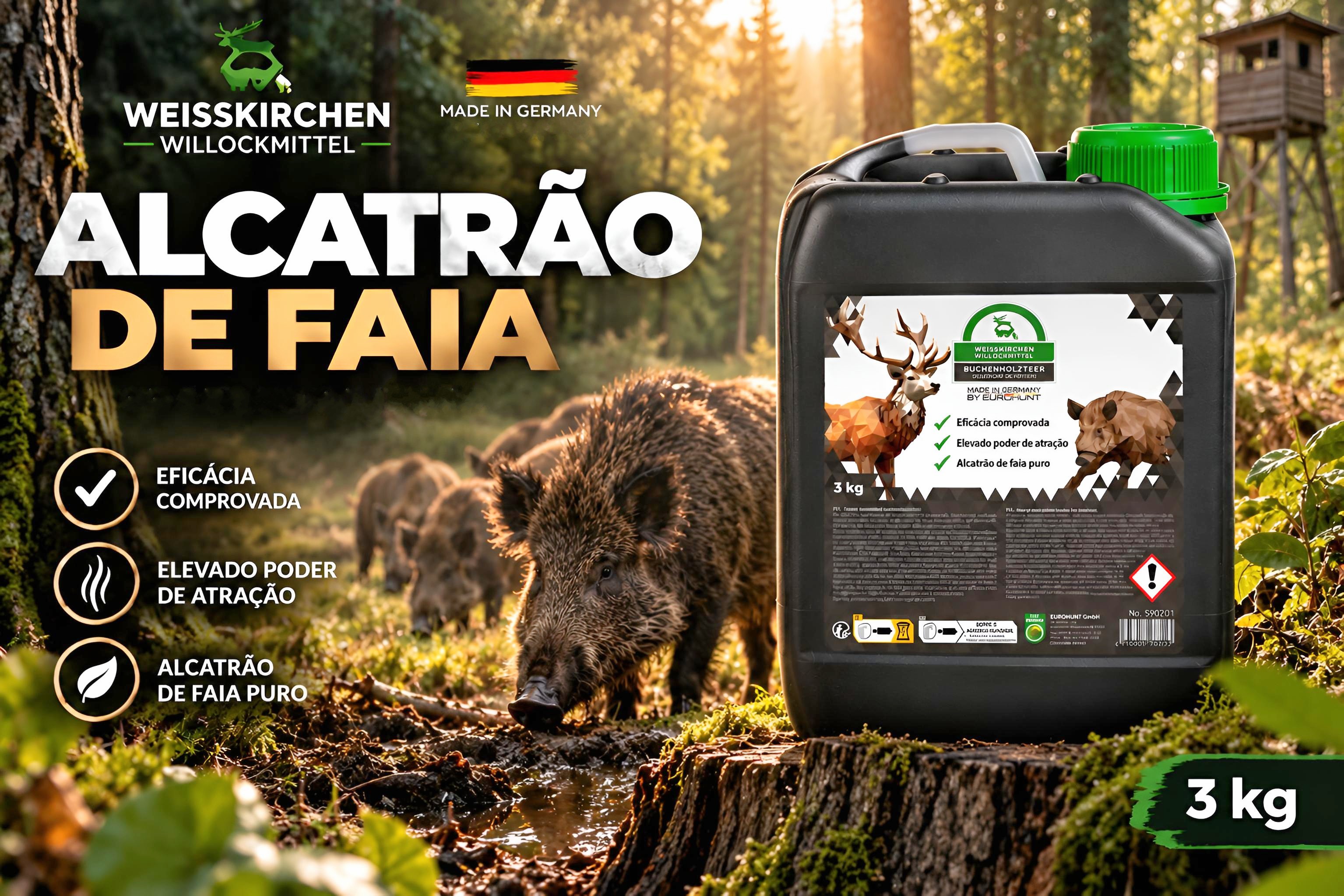 Atrativo para javalis alcatrão de Faia Weisskirchen 3kg