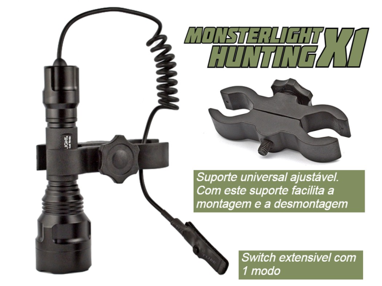 Kit lanterna para esperas Hunting X-1 led branco 