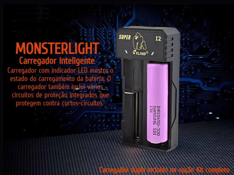 ILuminador Monsterlight ir-850 Hunter Pro com potenciómetro 