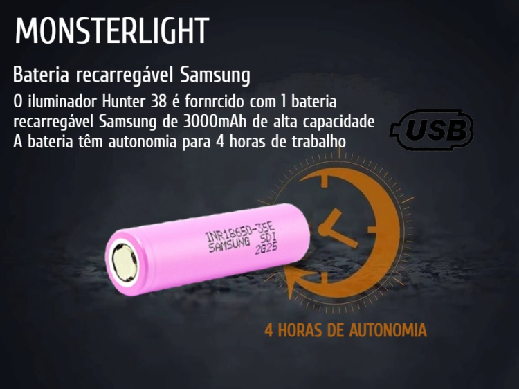 Kit iluminador MonsterLight 850nm Hunter 38 4ºGeração potenciómetro 