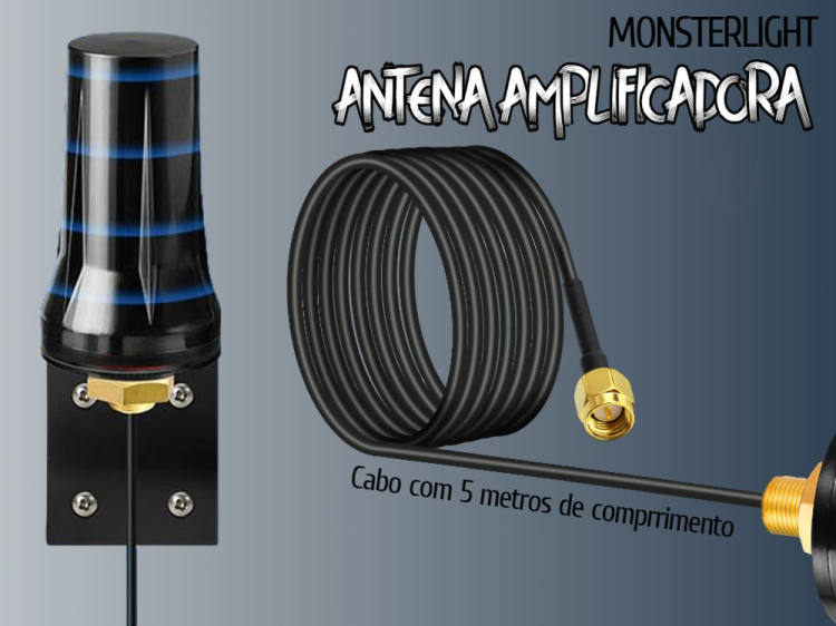 Antena para câmera longo alcance 