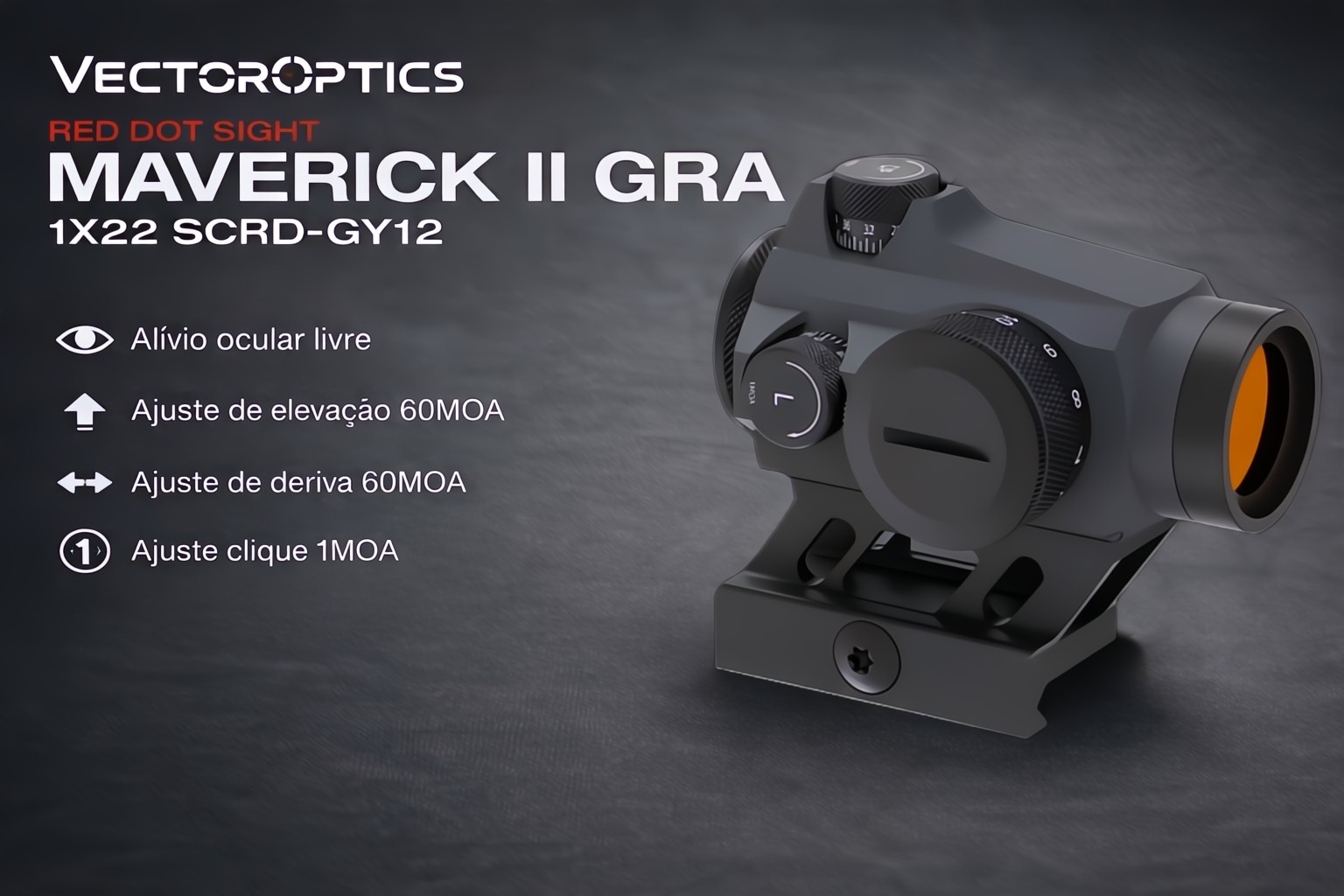 Red Dot ponto vermelho Vectoroptics Maverick-II GRA 