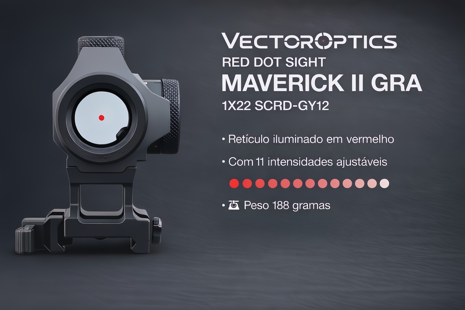 Red Dot ponto vermelho Vectoroptics Maverick-II GRA 