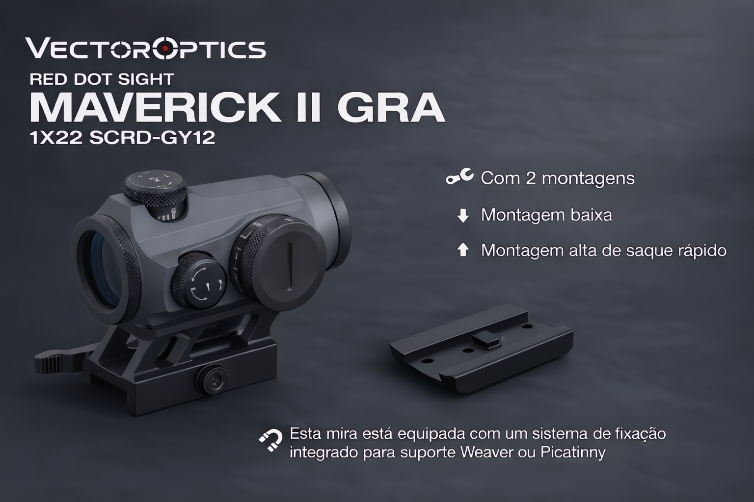 Red Dot ponto vermelho Vectoroptics Maverick-II GRA 