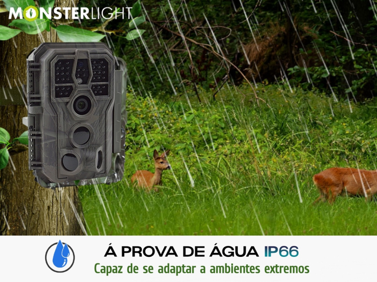 Câmera caça ou vigilância GardePro A5 grava fotos e vídeos 48MP 