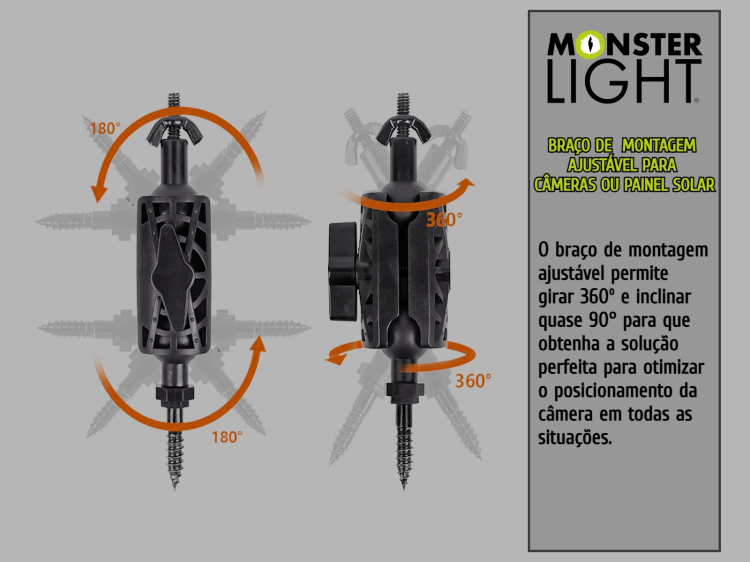 Suporte para câmera 360º para árvore 