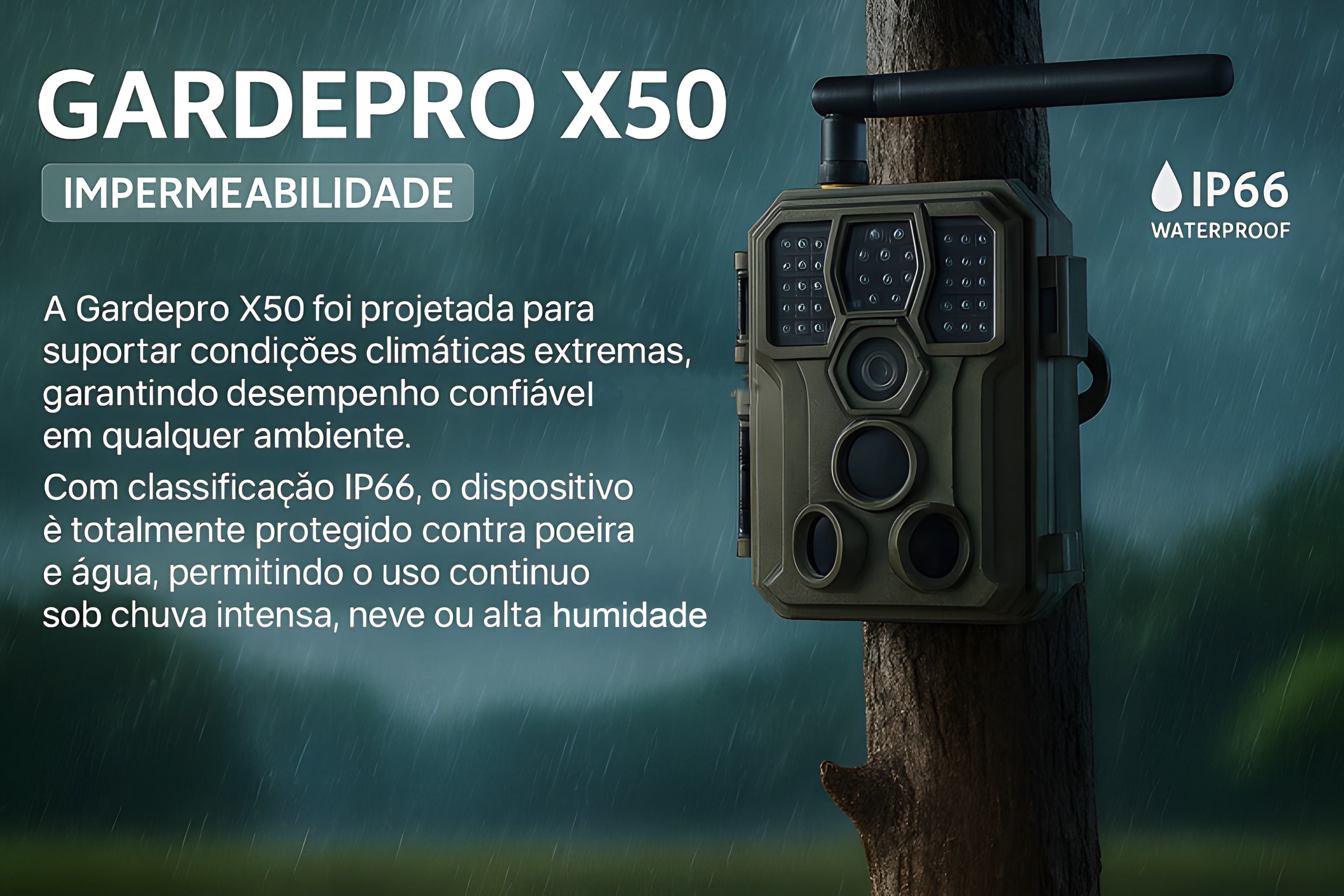 Câmera GardePro X50 LTE com aplicação para telemóvel 