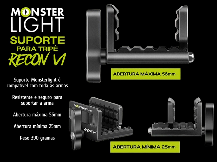 Suporte de tripé Monsterlight Recon V1 
