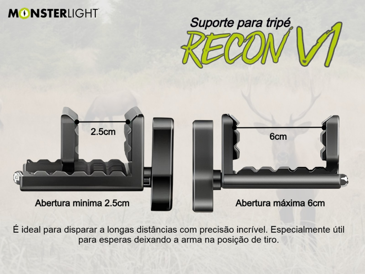 Suporte de tripé Monsterlight Recon V1 