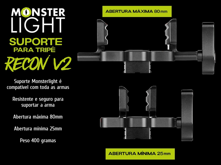 Suporte de tripé Monsterlight Recon V2 