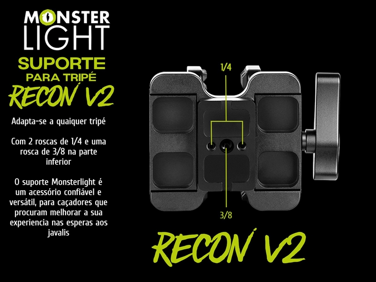Suporte de tripé Monsterlight Recon V2 