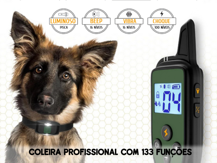 Coleira de adestramento à distância X7 para 1 cão 