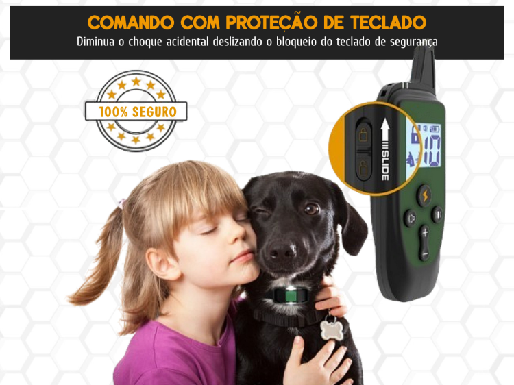 Coleira de adestramento à distância X7 para 1 cão 