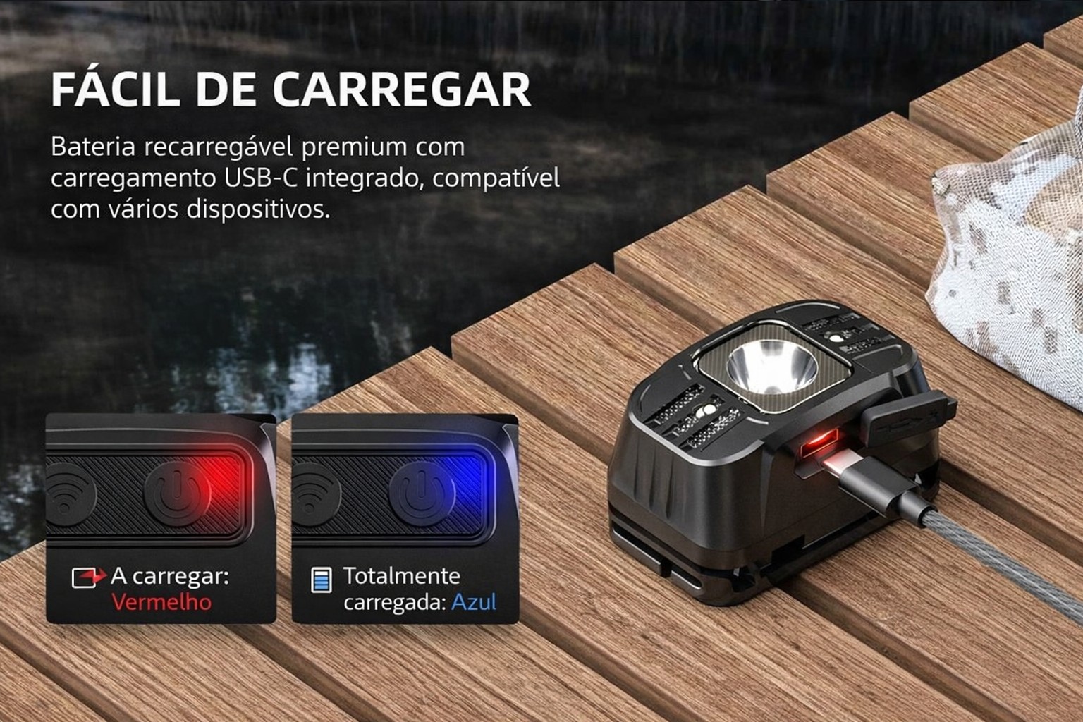 Lanterna Monsterlight NV45 com sensor de movimento 