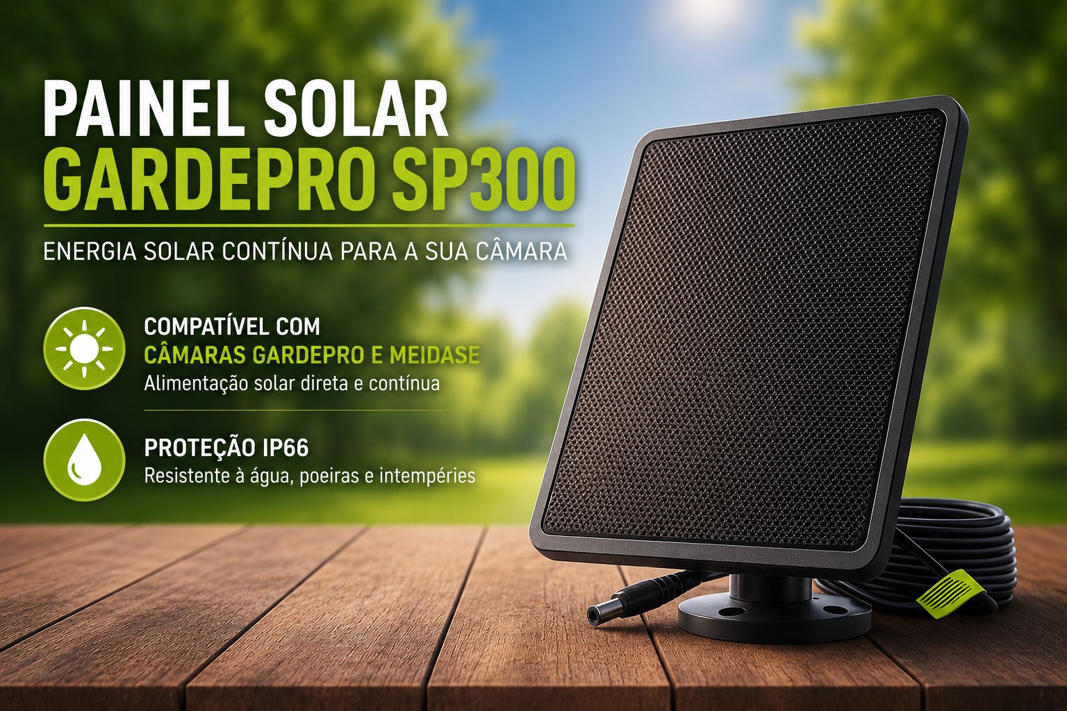 Painel Solar GardePro SP300 