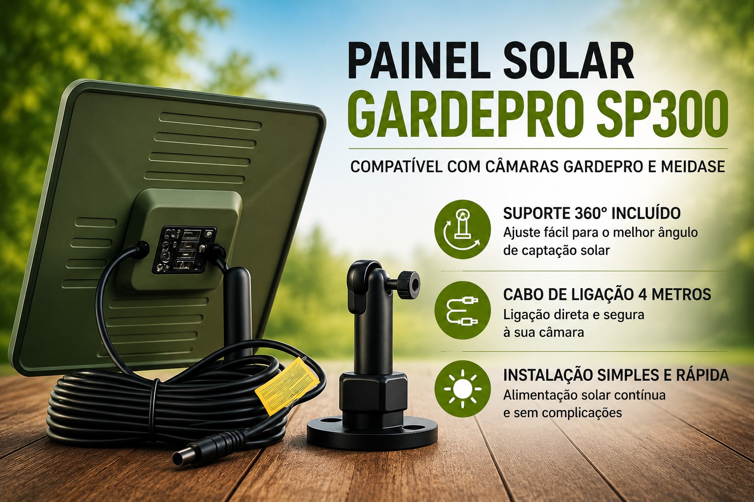 Painel Solar GardePro SP300 