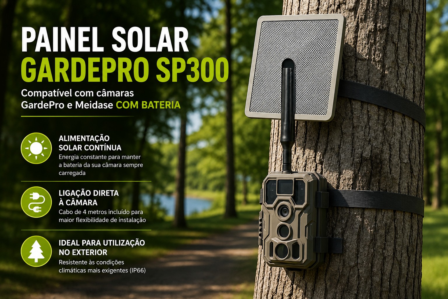 Painel Solar GardePro SP300 