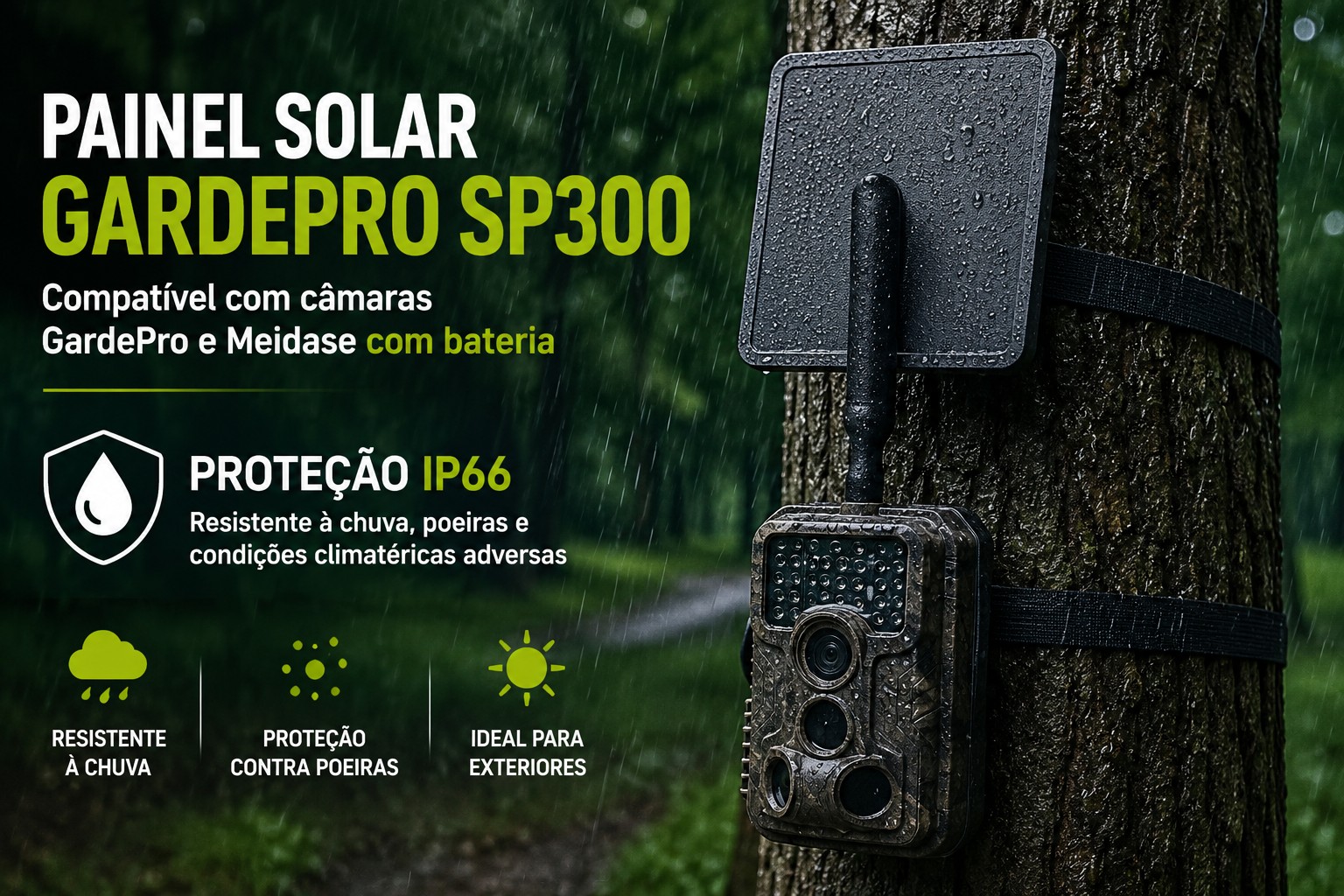 Painel Solar GardePro SP300 
