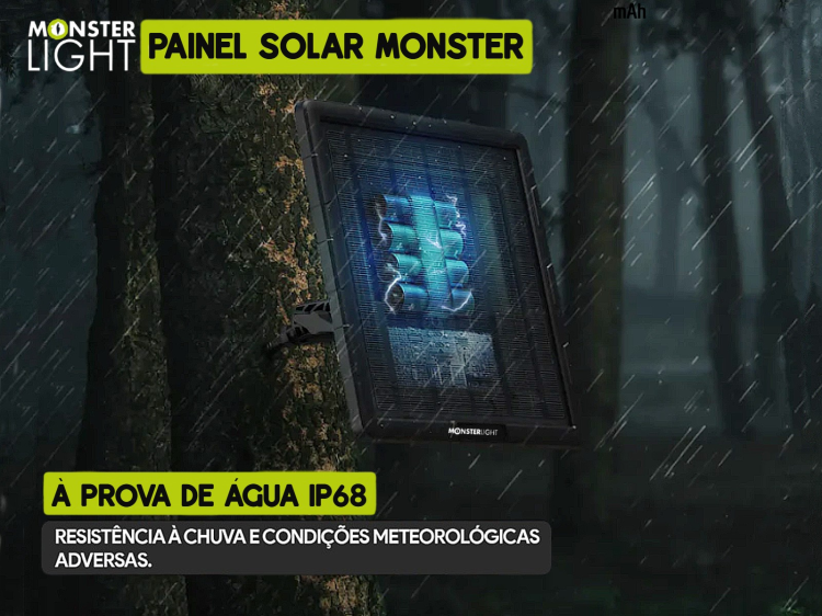 Painel Solar Monsterlight com bateria de lítio 
