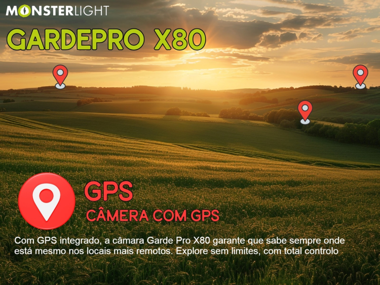 GardePro X80 a nova geração de câmeras com sensor SONY, vídeo 4K, GPS e transmissão em direto 