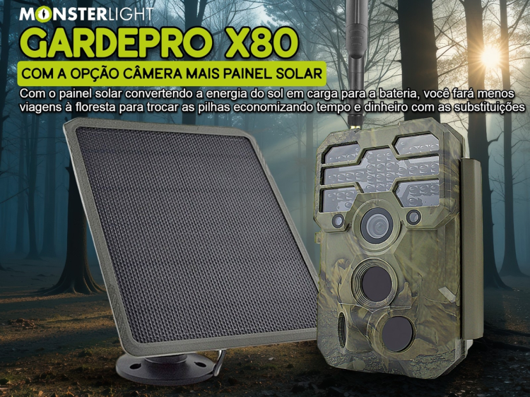 GardePro X80 a nova geração de câmeras com sensor SONY, vídeo 4K, GPS e transmissão em direto 
