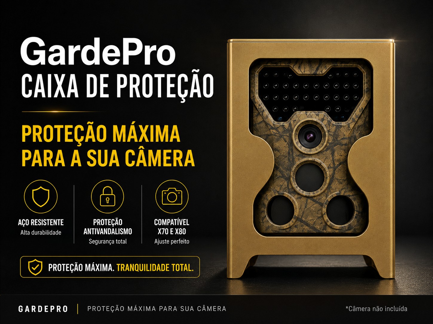 Caixa de proteção para câmeras GardePro 