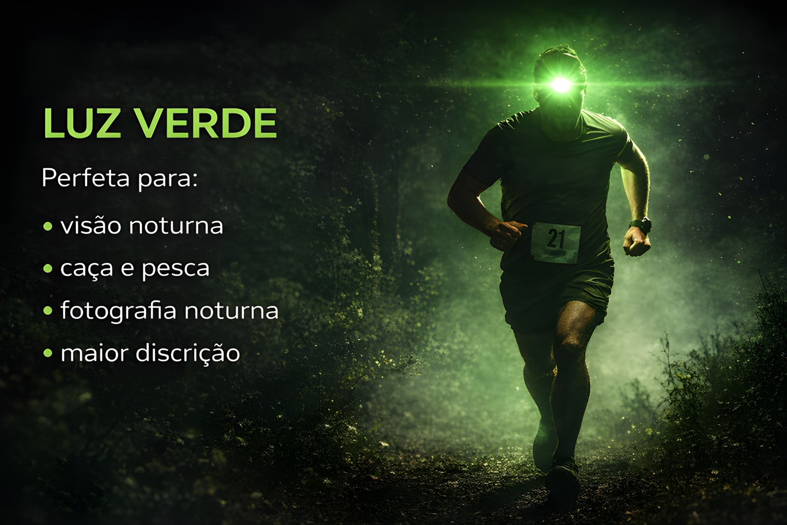 Lanterna de Cabeça Monsterlight com Bateria Recarregável 