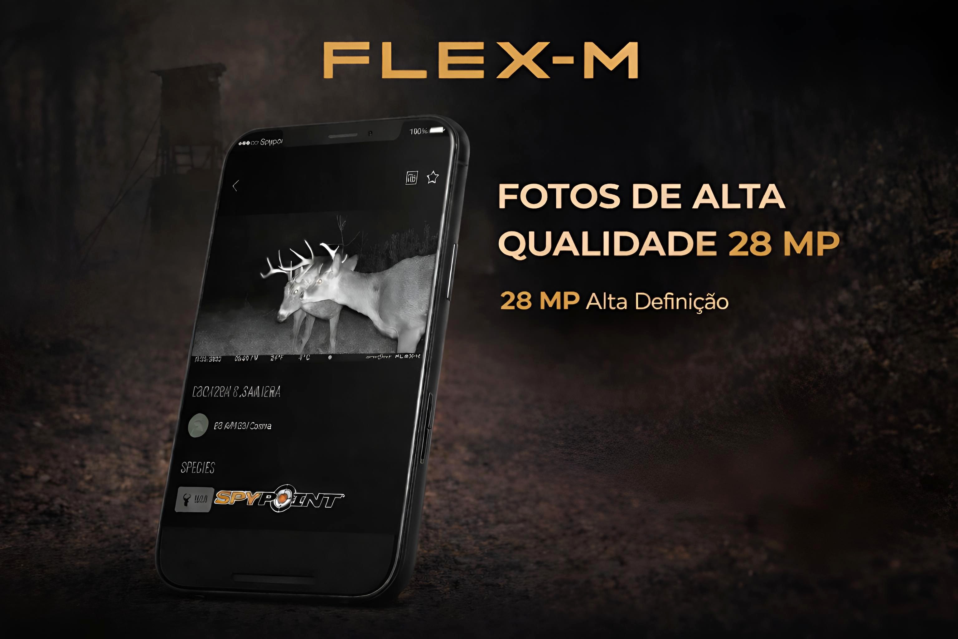 Câmera Spypoint Flex M com aplicação para o telemóvel e envio de fotos e vídeos 