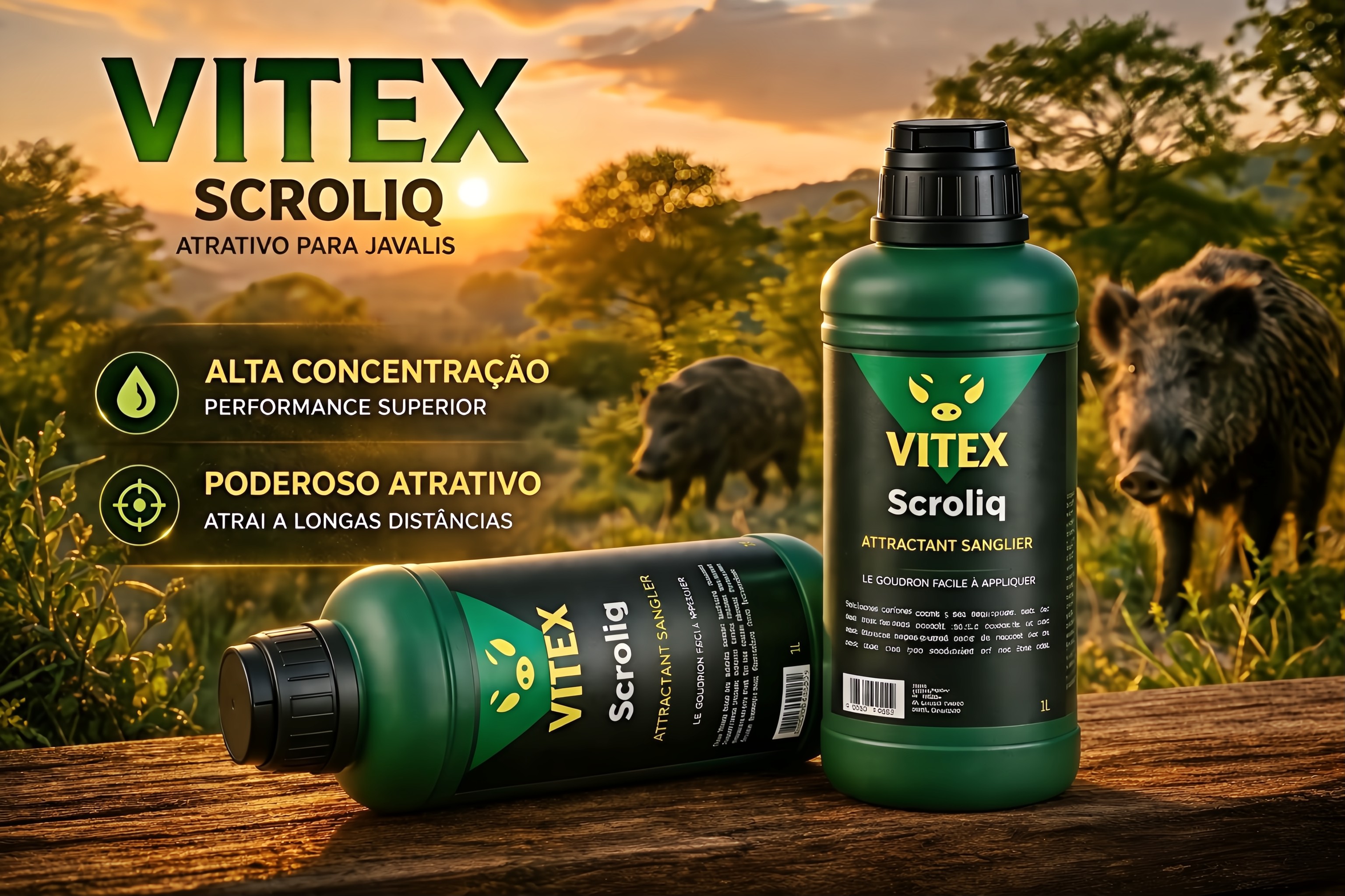Atrativo para javalis Vitex Scroliq 1kg