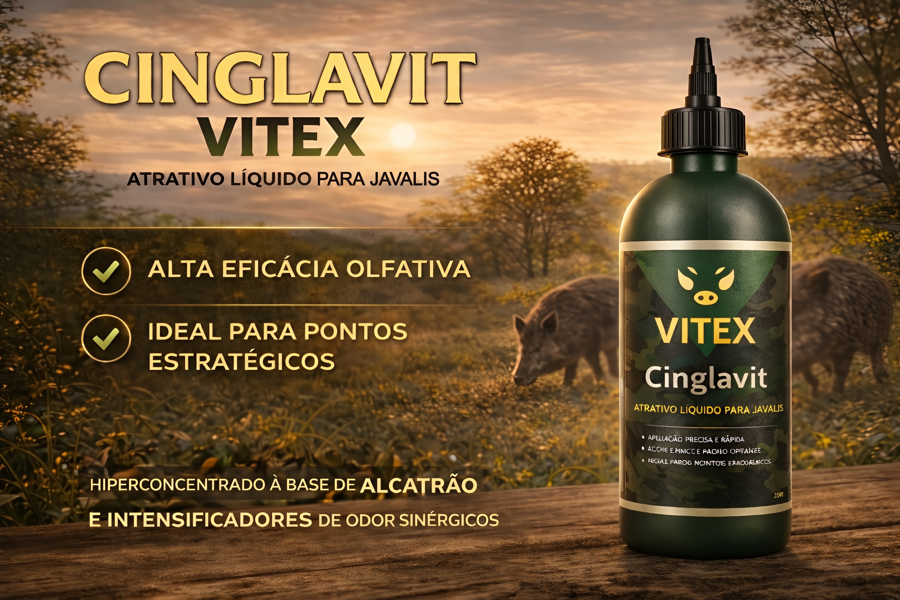 Atrativo para javalis Vitex Cinglavit