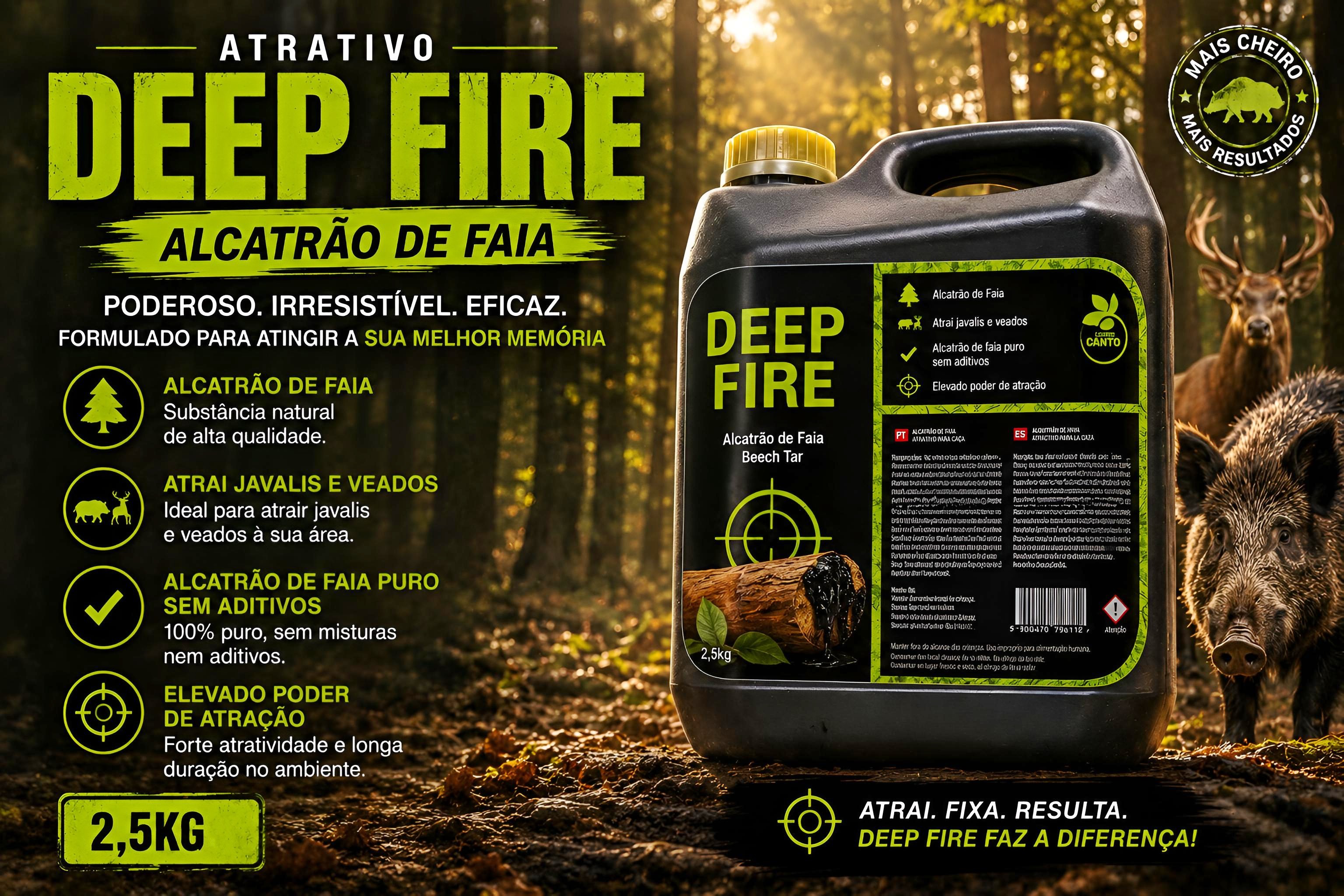 Atrativo Premium para Javalis DeepFire 2.5Kg