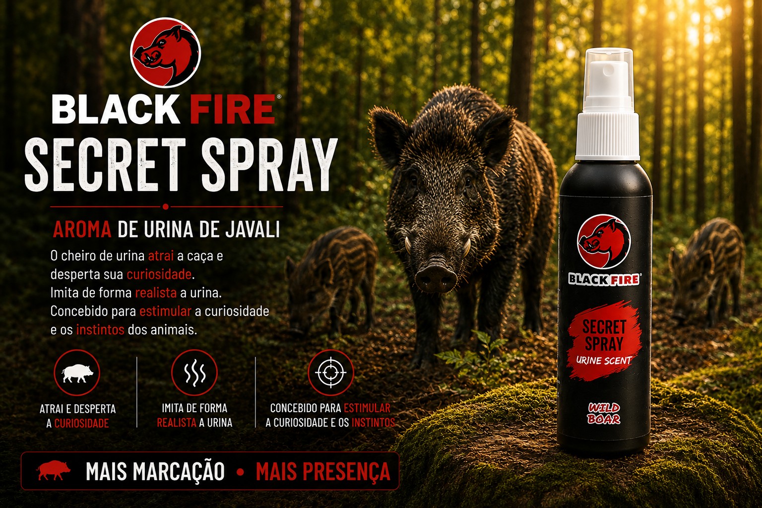 Urina Porca Javali Black fire secret spray
