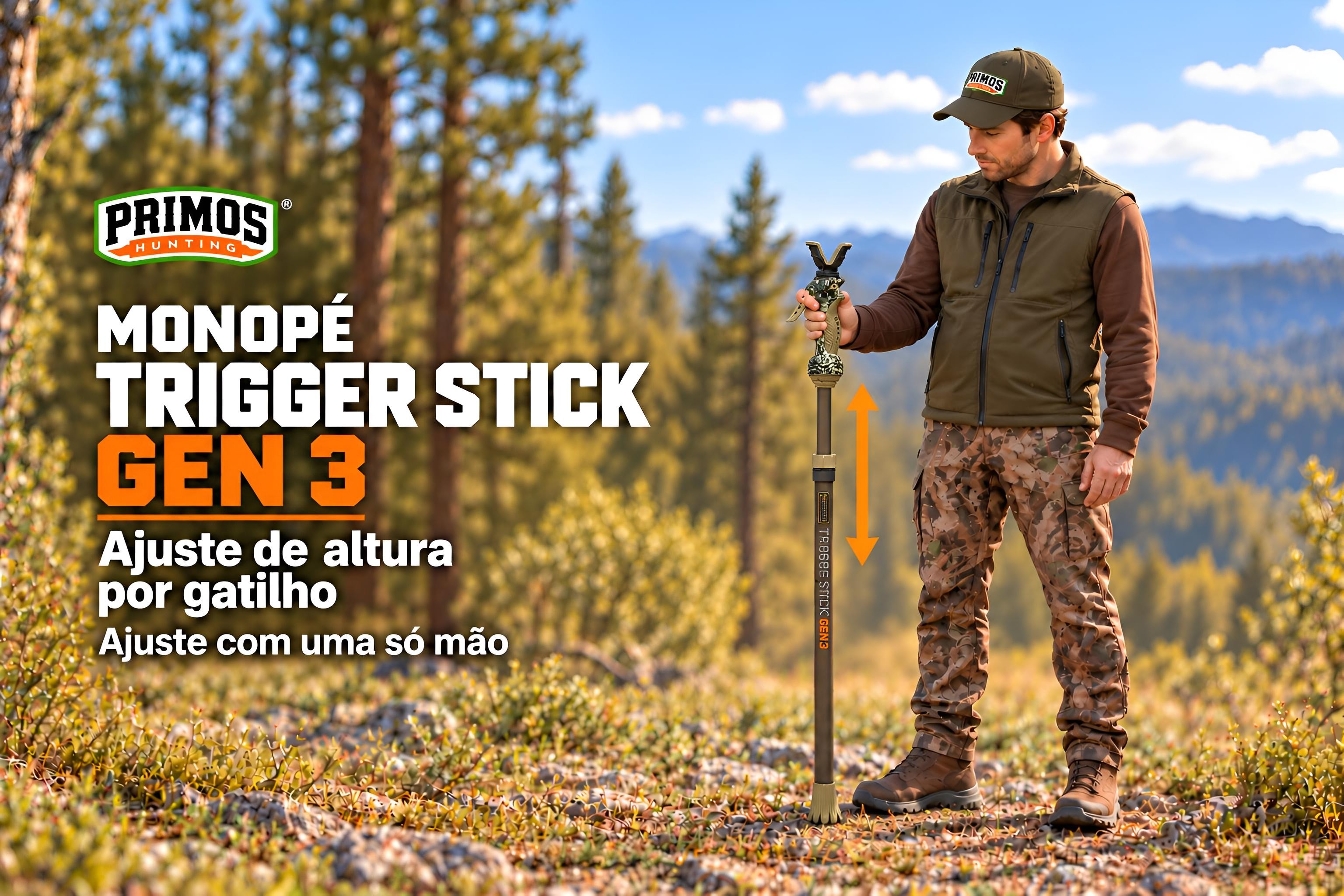 Monopé Primos Trigger Stick GEN 3 com gatilho