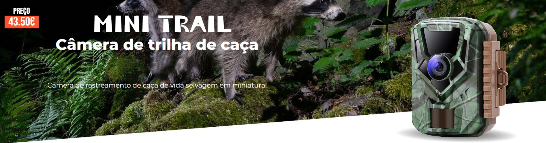 Câmera de caça ou vigilância Trail Mini de 36MP