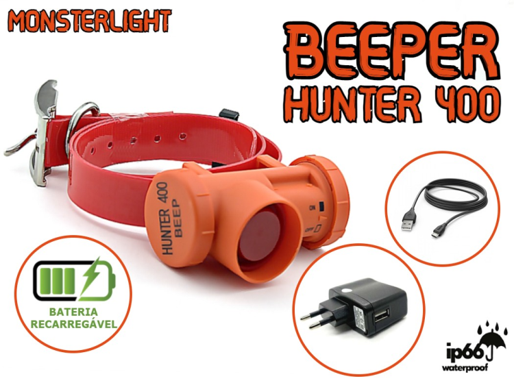 Coleira beeper caça as galinholas com bateria recarregável