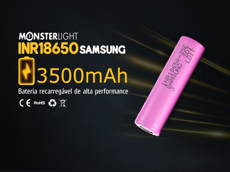Bateria recarregável Samsung de 3500mAh