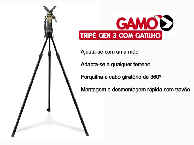 Tripé de Gamo Gen3 com gatilho