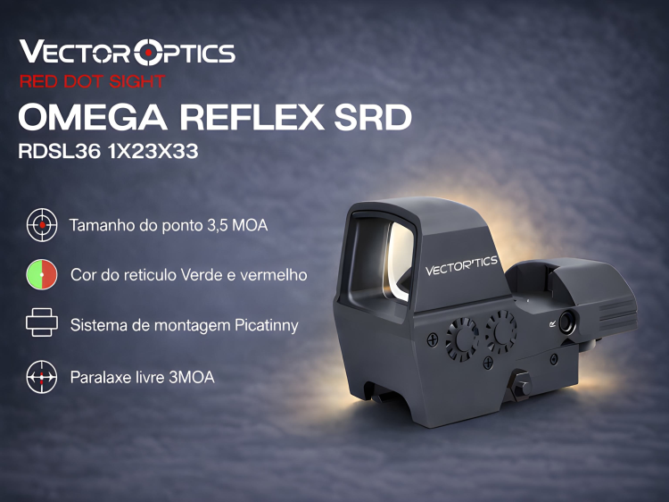  Red Dot VectorOptics Reflex Omega SRD 1x23x33
