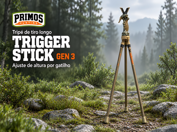 Tripé  Primos Trigger Stick Gen 3 Longo com gatilho