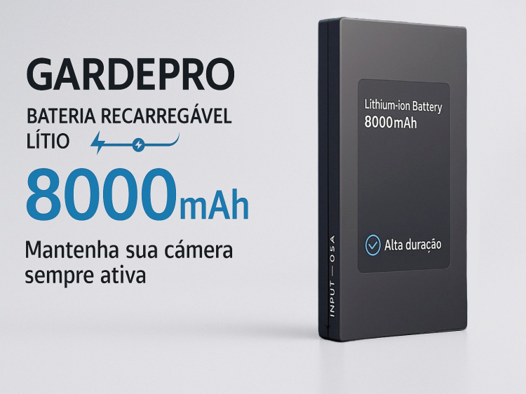 Bateria recarregável para câmeras GardePro