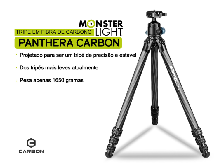 Tripé de carbono Monsterlight Panthera Carbon